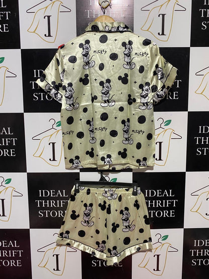 |S| B30| PREMIUM CARTOON CHARACTER SATIN LOUNGEWEAR CO-ORD SET