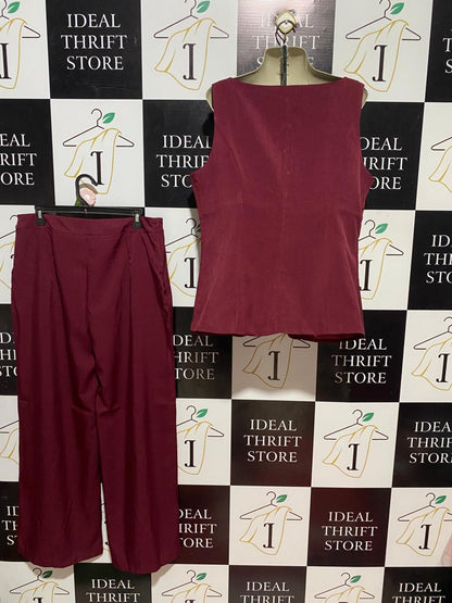 |XL| B30| PREMIUM SOPHISTICATED MAROON TWO-PIECE SUIT