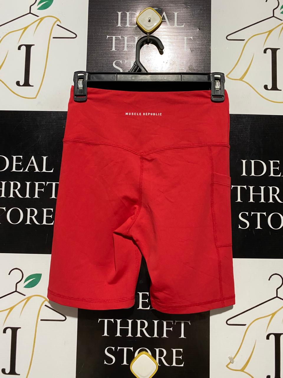 MUSCLE REPUBLIC |S| WAIST 24| B30| PREMIUM MSCR ATHLETICS HIGH-WAISTED BIKE SHORTS