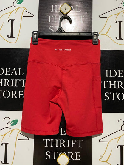 MUSCLE REPUBLIC |S| WAIST 24| B30| PREMIUM MSCR ATHLETICS HIGH-WAISTED BIKE SHORTS