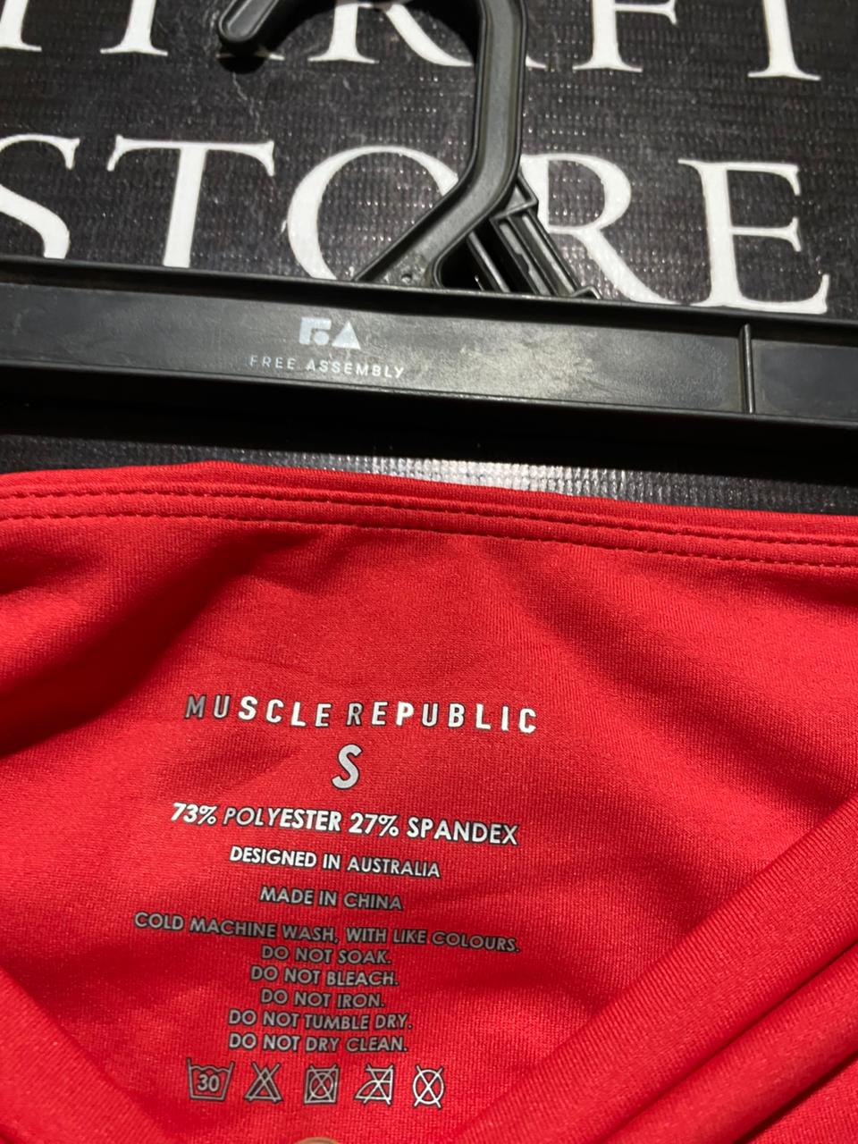 MUSCLE REPUBLIC |S| WAIST 24| B30| PREMIUM MSCR ATHLETICS HIGH-WAISTED BIKE SHORTS