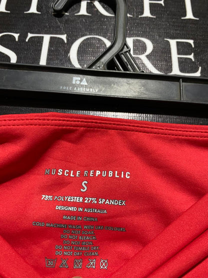 MUSCLE REPUBLIC |S| WAIST 24| B30| PREMIUM MSCR ATHLETICS HIGH-WAISTED BIKE SHORTS