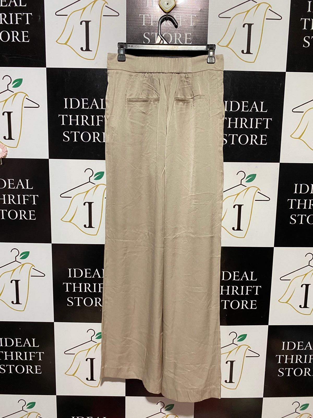 FOREVER NEW |M| WAIST 28| B30| PREMIUM HIGH-WAISTED SHIMMERING SILK TROUSERS