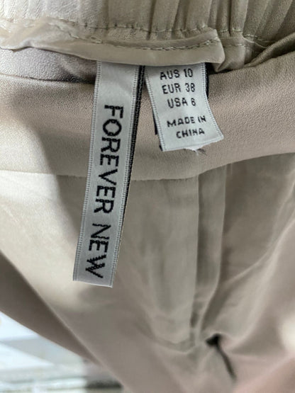 FOREVER NEW |M| WAIST 28| B30| PREMIUM HIGH-WAISTED SHIMMERING SILK TROUSERS