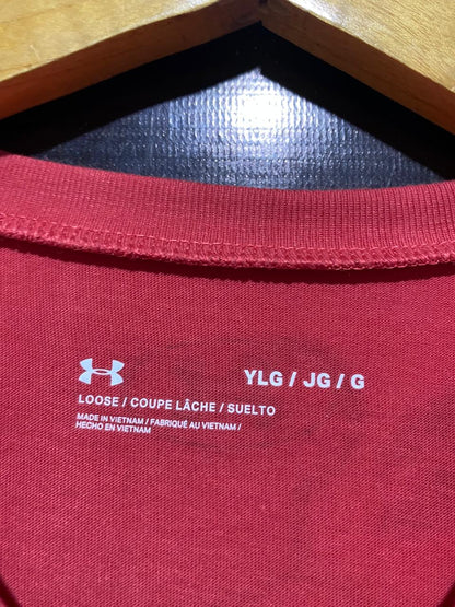 UNDER ARMOUR |L| BUST 18| B30| BIG LOGO SHORT SLEEVE SPORTS T-SHIRT