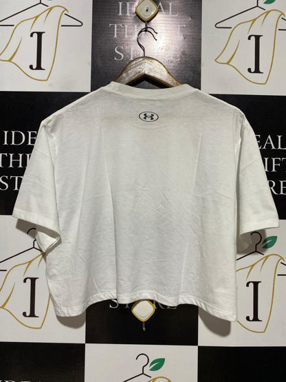 UNDER ARMOUR |M| BUST 24| B30| CROP SHORT SLEEVE SPORTS T-SHIRT