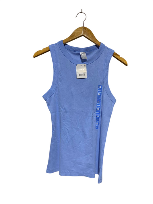ANKO |M| BUST 15| B30| PERIWINKLE BLUE RIBBED TANK TOP