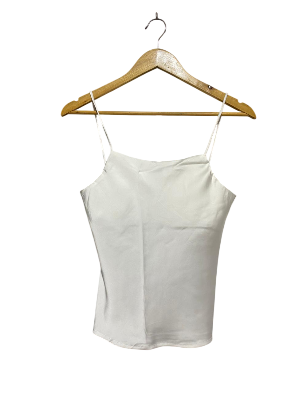 YCM |S| BUST 15| B31| LUXE OFF-WHITE SATIN CAMISOLE TOP