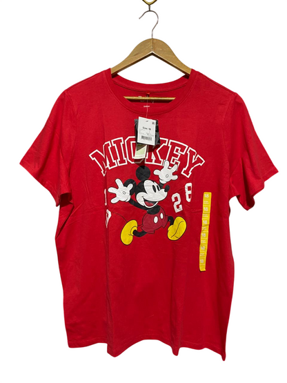 DISNEP |XL| BUST 22| B31| MICKEY MOUSE RED GRAPHIC T-SHIRT