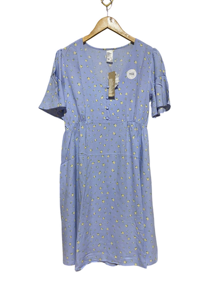 ANKO |M| BUST 18| B31| MATERNITY BLUE DITSY FLORAL MIDI DRESS