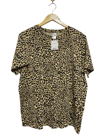 ANKO |XL| BUST 22| B31| LADIES LEOPARD PRINT CREW NECK T-SHIRT