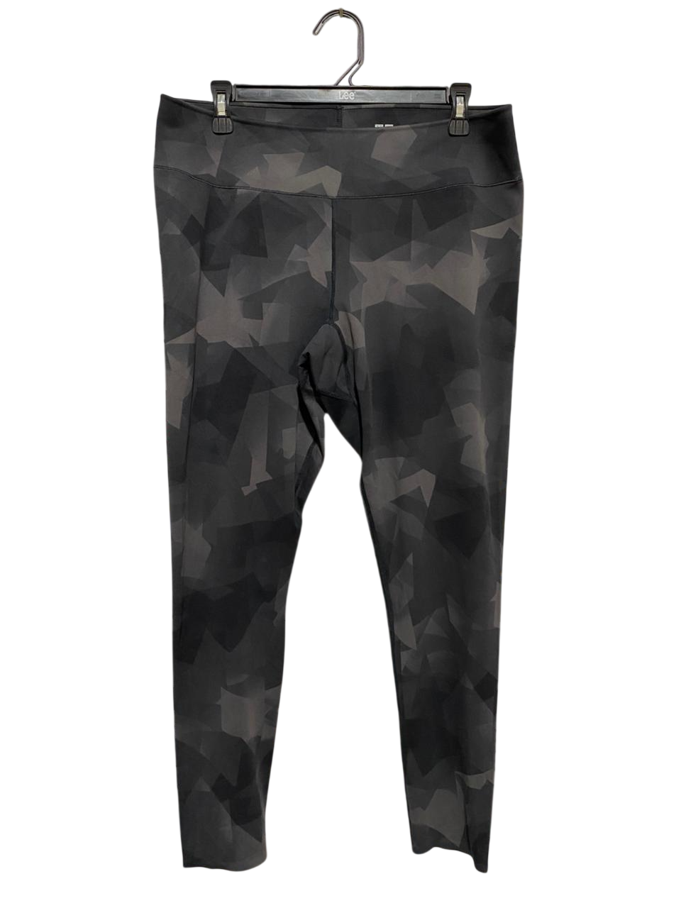 UNIQLO |XL| WAIST 33| B31| GEOMETRIC CAMO PRINT HIGH-RISE ACTIVE LEGGINGS CHARCOAL GREY