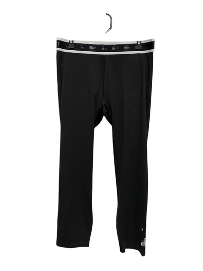 LACOSTE SPORT |XL| WAIST 32| B31| PREMIUM LADIES BRANDED LOGO WAISTBAND SPORTS PANTS BLACK