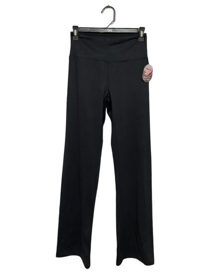 |S| WAIST 25| B31| HIGH-RISE STRAIGHT-LEG PANTS BLACK