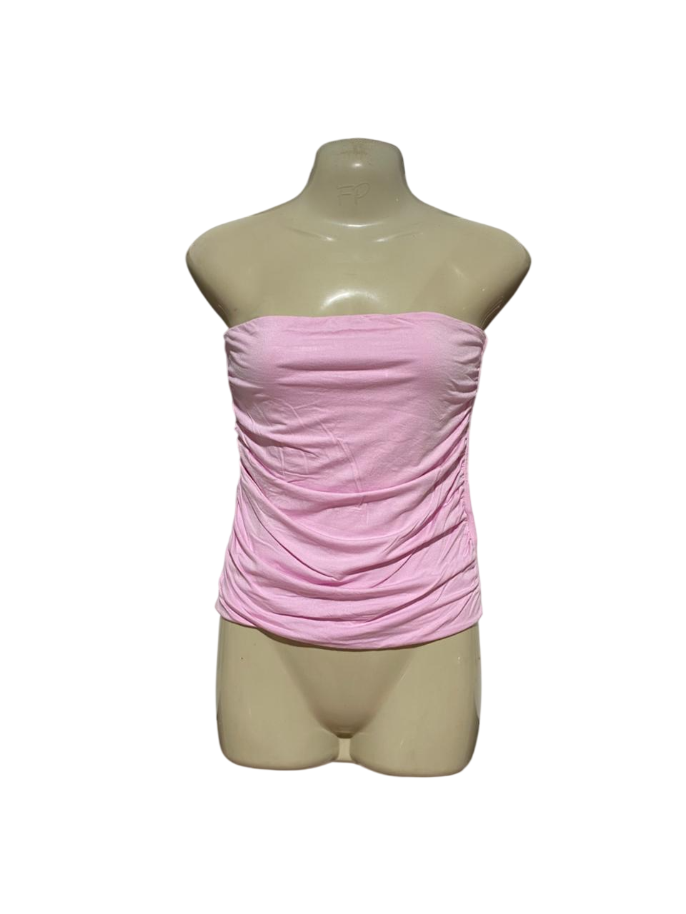 FACTORIE |S| B31| WOMEN'S CHIC RUFFLED BABY PINK TUBE TOP
