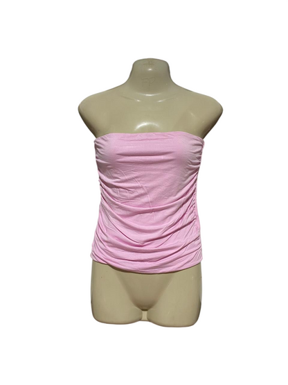 FACTORIE |S| B31| WOMEN'S CHIC RUFFLED BABY PINK TUBE TOP