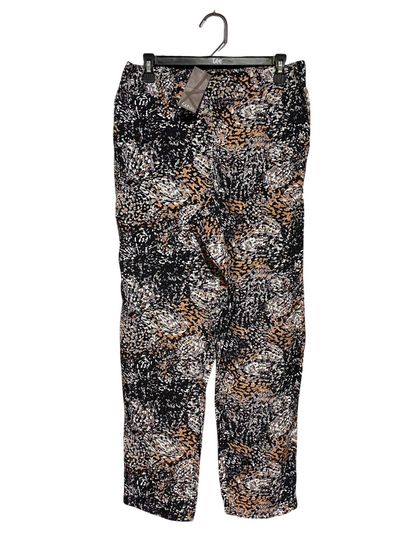 KATIES |XL| WAIST 32| B31| WOMEN'S KATIES ABSTRACT ANIMAL PRINT CROPPED TROUSERS