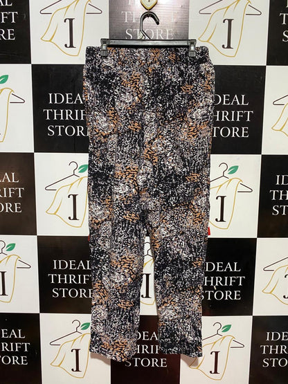 KATIES |XL| WAIST 32| B31| WOMEN'S KATIES ABSTRACT ANIMAL PRINT CROPPED TROUSERS