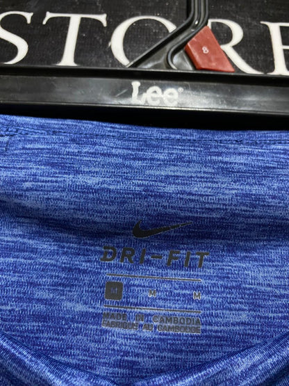 NIKE |M| WAIST 26| B31| WOMEN'S HIGH-WAISTED HEATHER BLUE TRAINING LEGGINGS