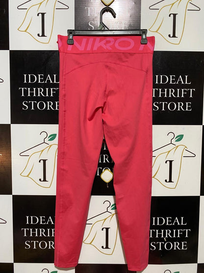 NIKE PRO |M| WAIST 28| B31| WOMEN'S HIGH-RISE BRIGHT PINK TRAINING LEGGINGS