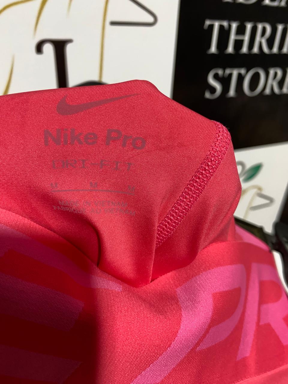 NIKE PRO |M| WAIST 28| B31| WOMEN'S HIGH-RISE BRIGHT PINK TRAINING LEGGINGS