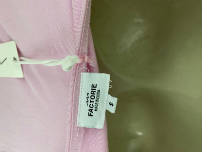 FACTORIE |S| B31| WOMEN'S CHIC RUFFLED BABY PINK TUBE TOP
