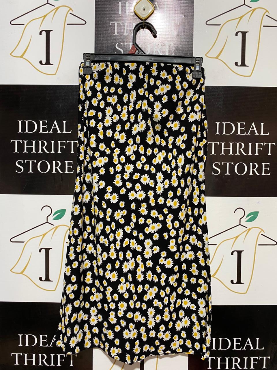 BARDOT |XS| WAIST 25| B31| WOMEN'S DAISY FLORAL PRINT MIDI SKIRT