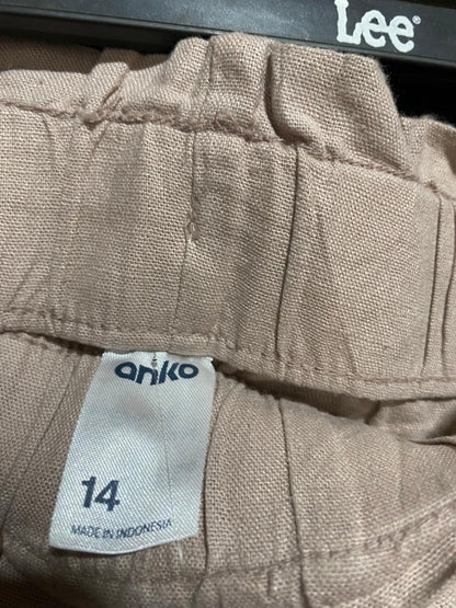 ANKO |XL| WAIST 32| B31| WOMEN'S LINEN BLEND PAPERBAG WAIST PANTS