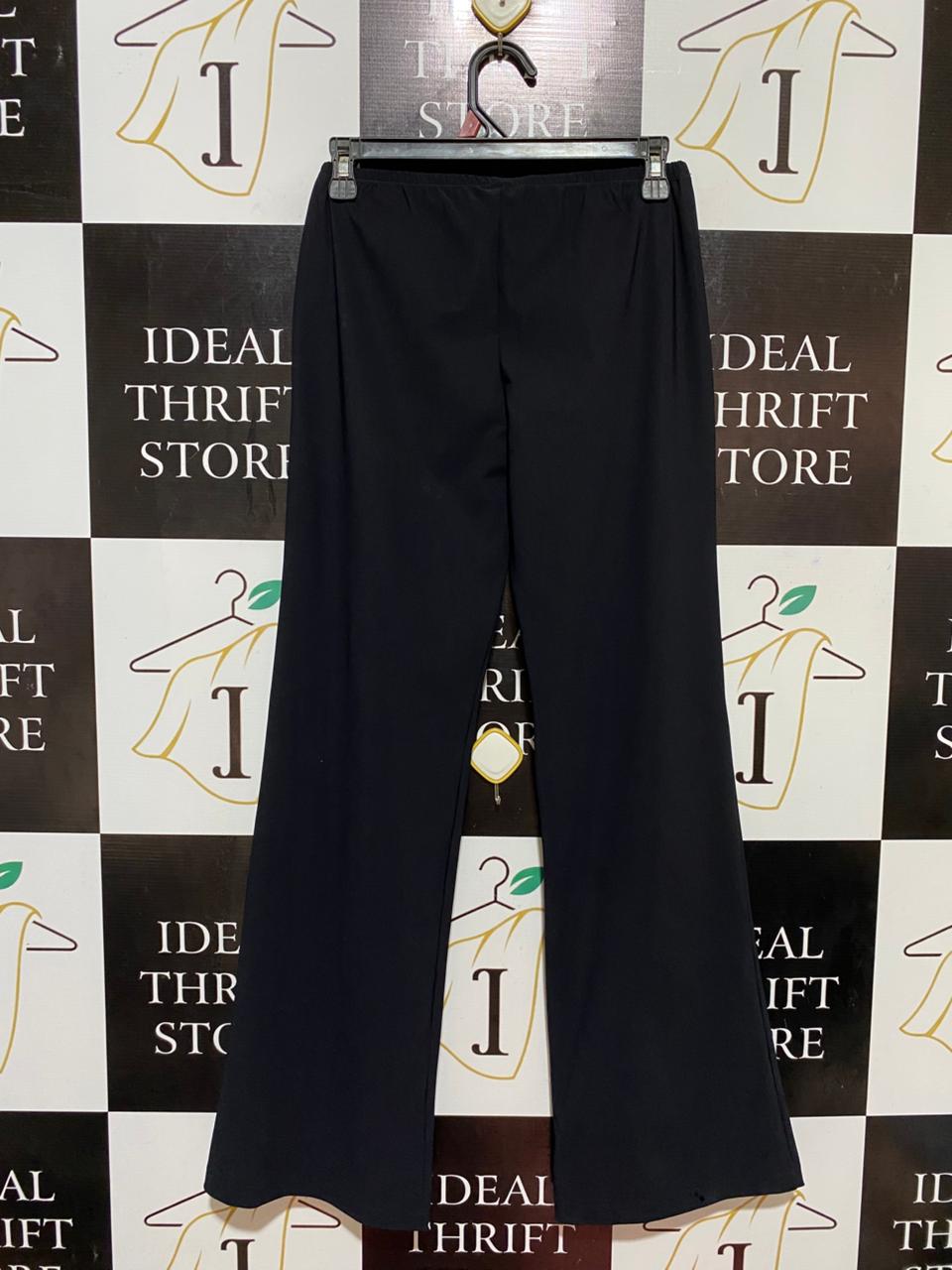 GUMAGUAS |S| WAIST 26| B31| WOMEN'S RELAXED BLACK WIDE-LEG PANTS