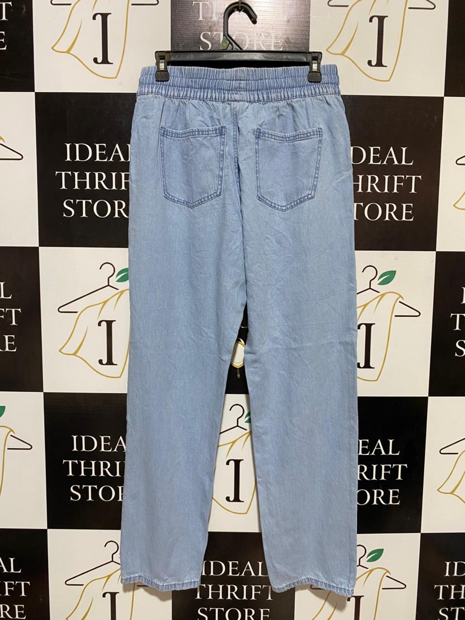 ANKO |M| WAIST 28| B31| LADIES MID-RISE DENIM JOGGERS LIGHT BLUE