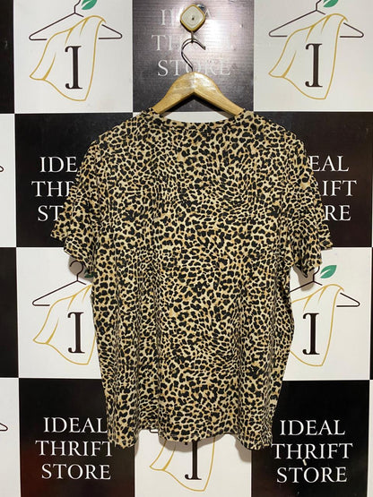ANKO |XL| BUST 22| B31| LADIES LEOPARD PRINT CREW NECK T-SHIRT