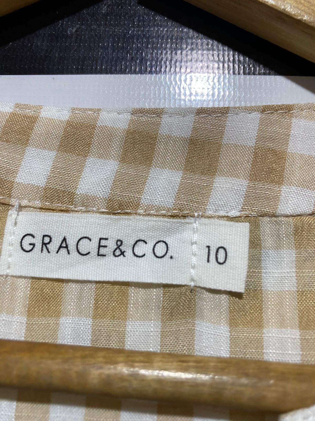 GRACE & CO |M| BUST 19| B31| GINGHAM CHECKERED TIERED SLEEVELESS MAXI DRESS