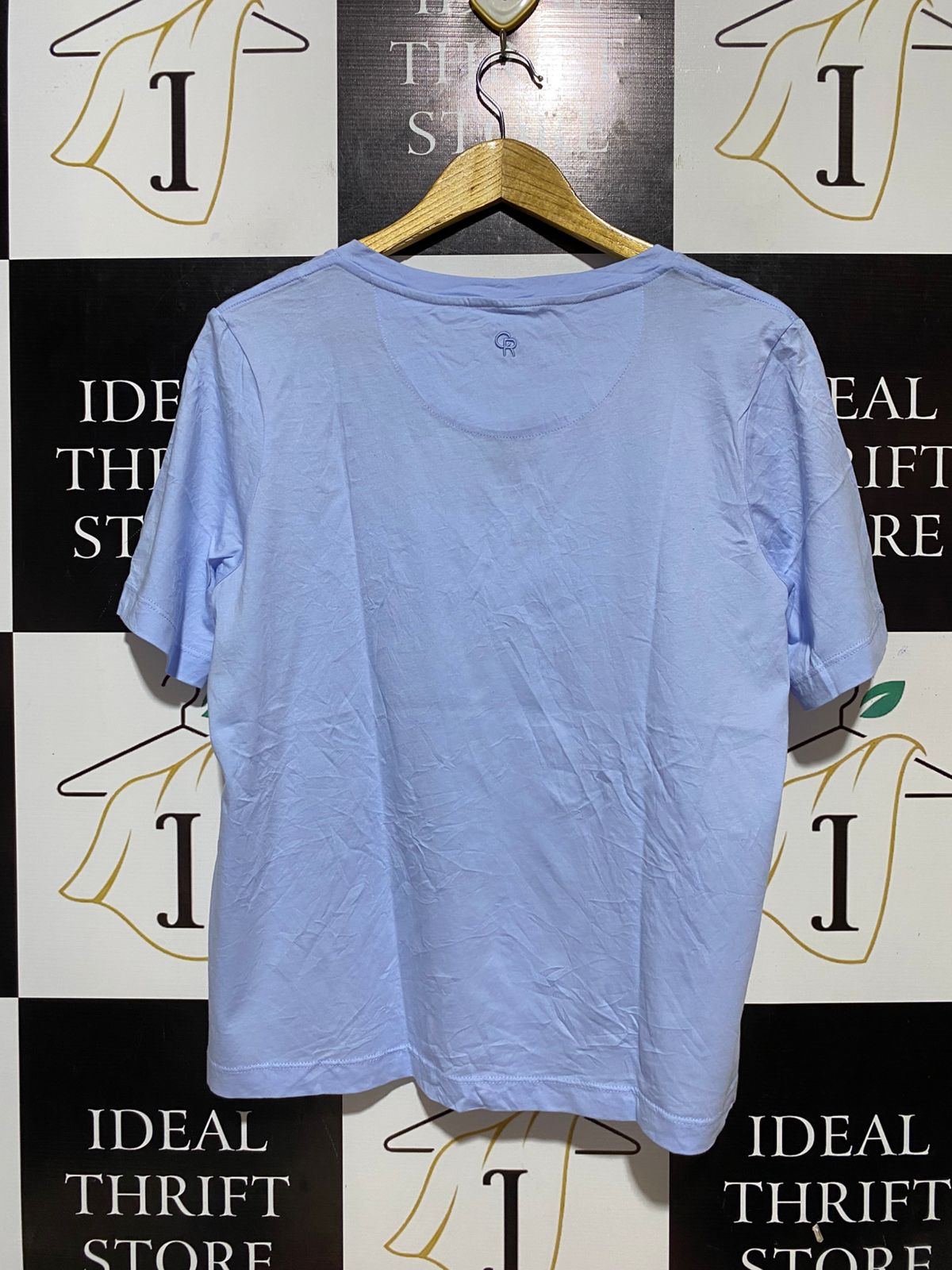 COUNTRY ROAD |M| BUST 21| B31| LIGHT BLUE V-NECK AUSTRALIAN COTTON T-SHIRT