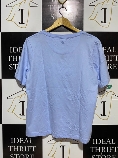 COUNTRY ROAD |M| BUST 21| B31| LIGHT BLUE V-NECK AUSTRALIAN COTTON T-SHIRT