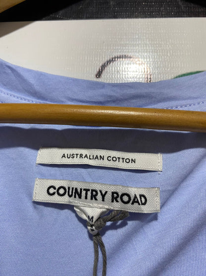 COUNTRY ROAD |M| BUST 21| B31| LIGHT BLUE V-NECK AUSTRALIAN COTTON T-SHIRT