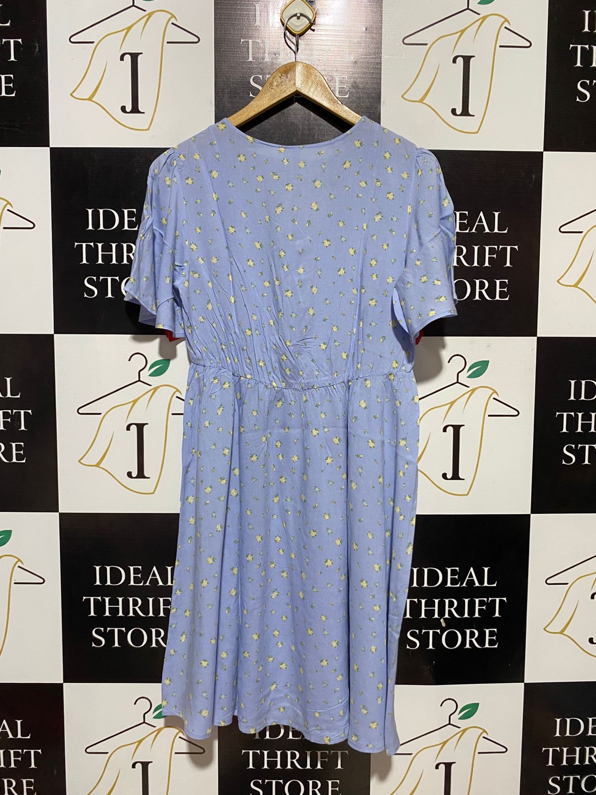 ANKO |M| BUST 18| B31| MATERNITY BLUE DITSY FLORAL MIDI DRESS