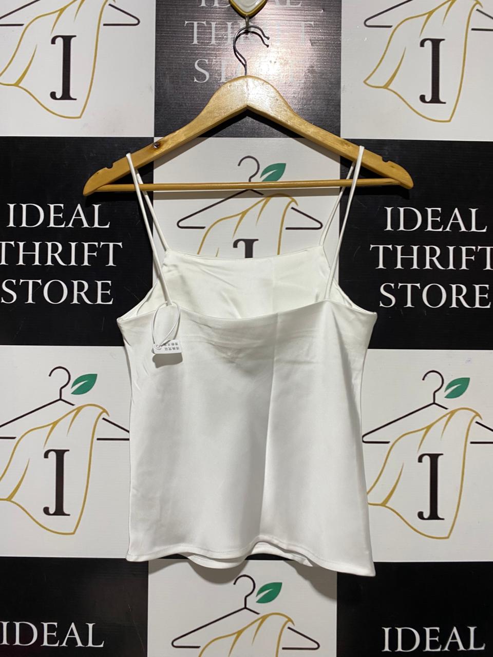 YCM |S| BUST 15| B31| LUXE OFF-WHITE SATIN CAMISOLE TOP