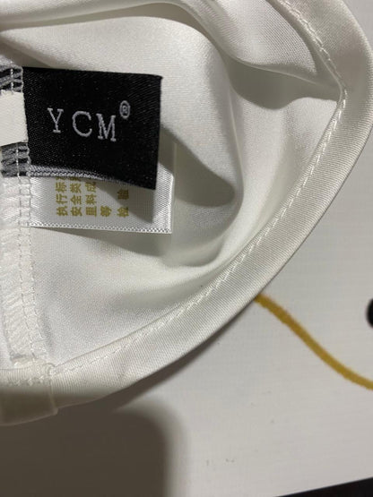 YCM |S| BUST 15| B31| LUXE OFF-WHITE SATIN CAMISOLE TOP