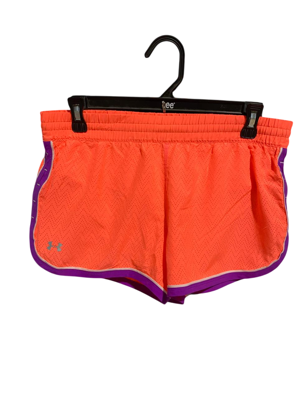 UNDER ARMOUR |XS| WAIST 30| B31| WOMEN'S NEON ORANGE RUNNING SHORTS