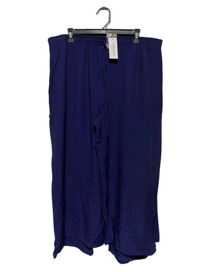 ROCKMANS |M| WAIST 28| B31| NAVY BLUE WIDE-LEG CULOTTES / PANTS