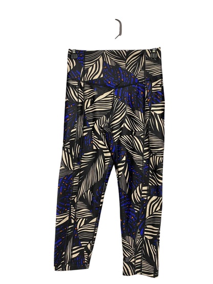 ROCK WEAR |S| WAIST 25| B31| LEAF PRINT HIGH-WAISTED ACTIVE CROPPED LEGGINGS