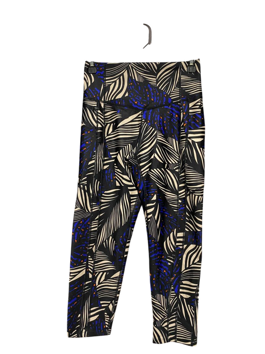 ROCK WEAR |S| WAIST 25| B31| LEAF PRINT HIGH-WAISTED ACTIVE CROPPED LEGGINGS