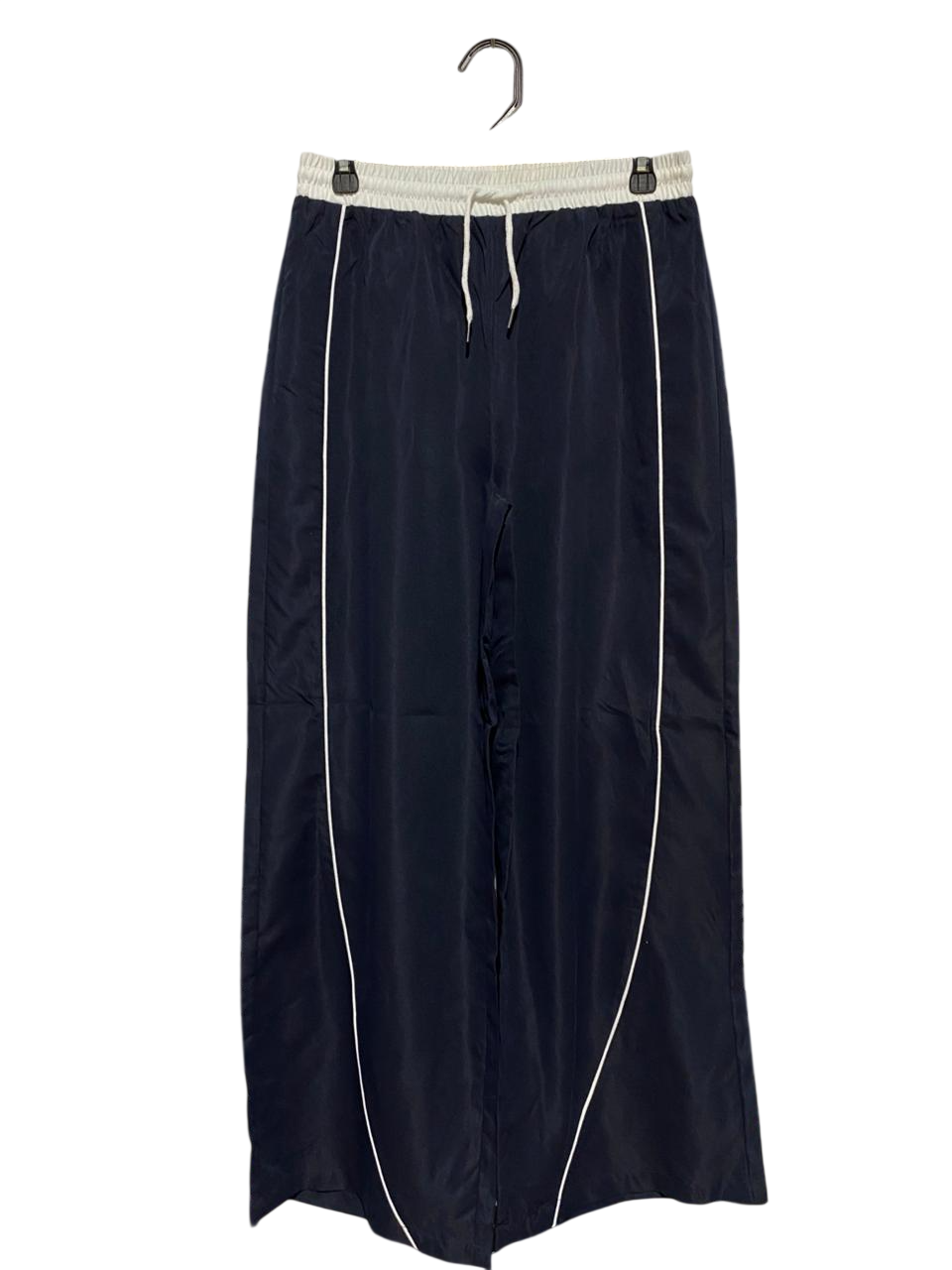 SHEIN |L| WAIST 28| B31| TWO-TONE PIPING WIDE-LEG TRACK PANTS