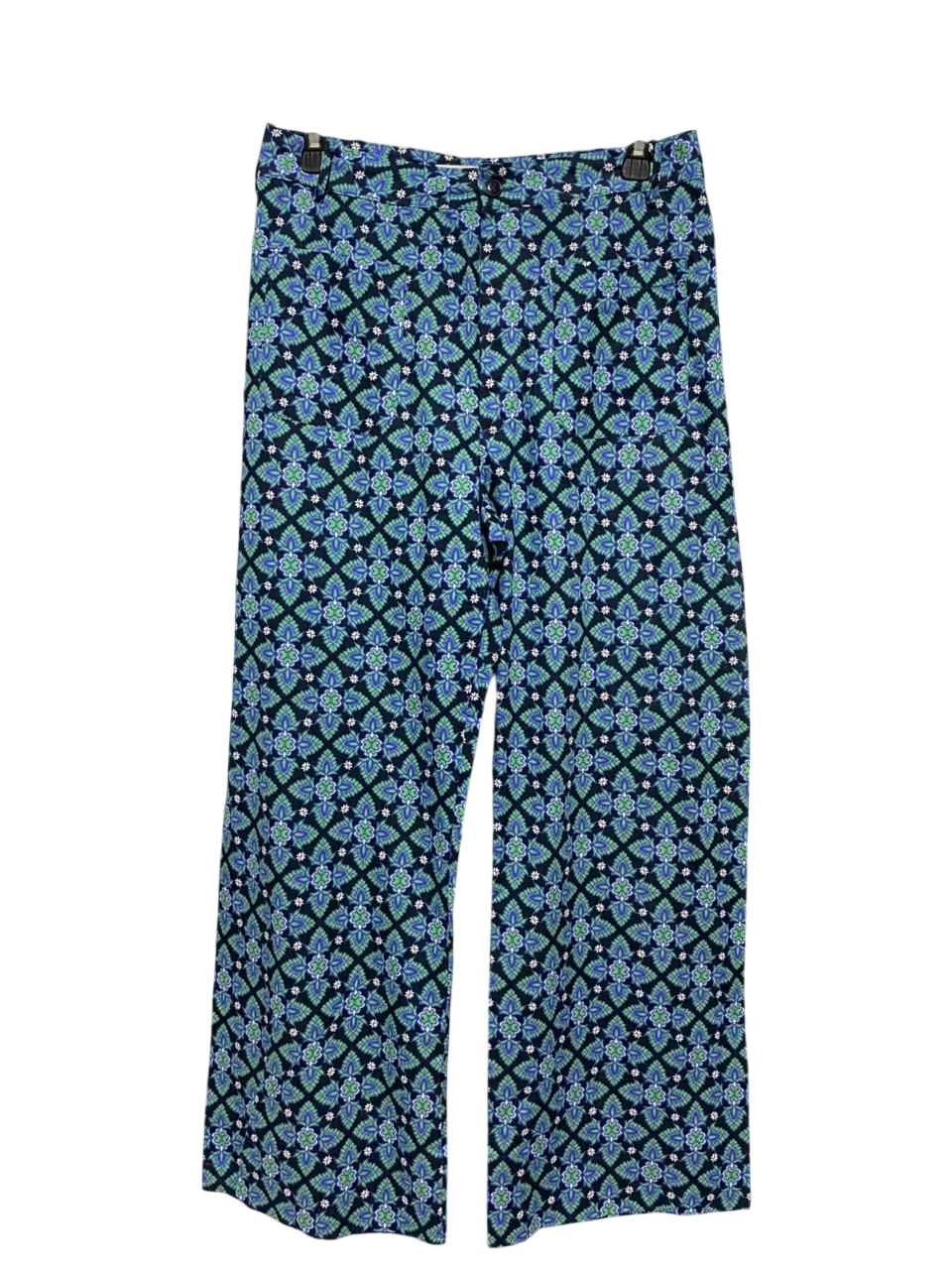 ZARA |L| WAIST 30| B31| GEOMETRIC MEDALLION PRINT WIDE-LEG PANTS