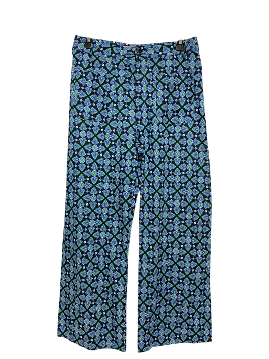 ZARA |L| WAIST 30| B31| GEOMETRIC MEDALLION PRINT WIDE-LEG PANTS