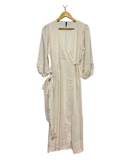 STAPLE |S| BUST 17| B31| V-NECK MIDI WRAP DRESS