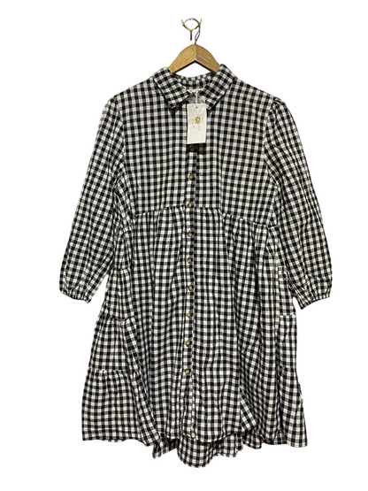 LUNAR FOX |M| BUST 21| B31| LIGHT BROWN POLKA DOT FLUTTER SLEEVE BLOUSE