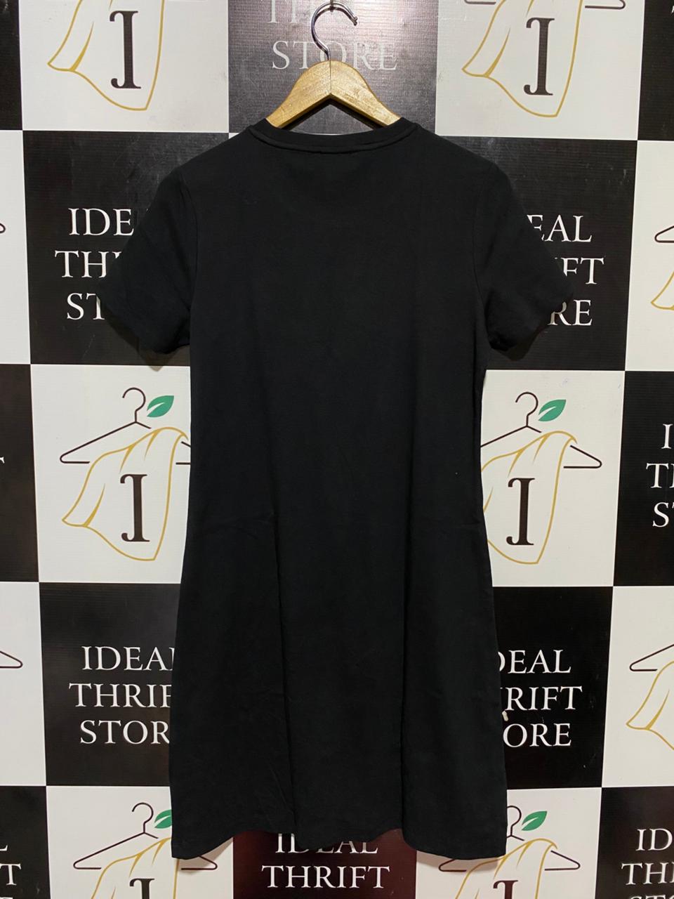 DKNY |S| BUST 18| B31| BLACK SEQUIN EMBELLISHED T-SHIRT DRESS