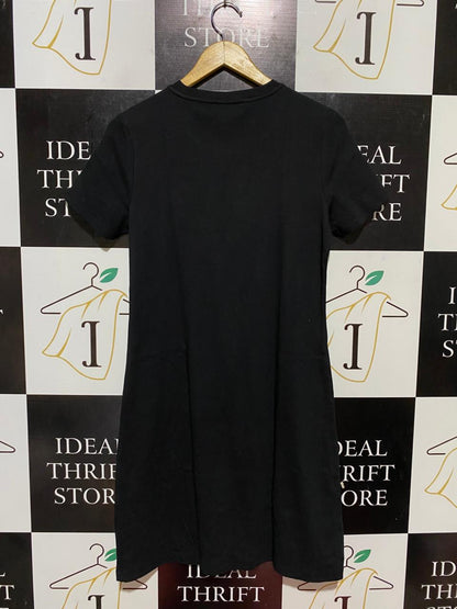 DKNY |S| BUST 18| B31| BLACK SEQUIN EMBELLISHED T-SHIRT DRESS