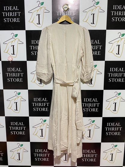 STAPLE |S| BUST 17| B31| V-NECK MIDI WRAP DRESS